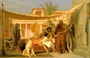 Jean Leon Gerome Socrates Seeking Alcibiades in the House of Aspasia oil painting artist